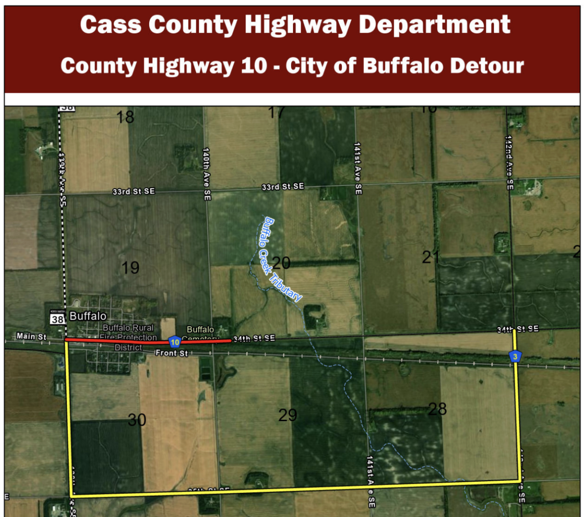 County Road 10 Detour